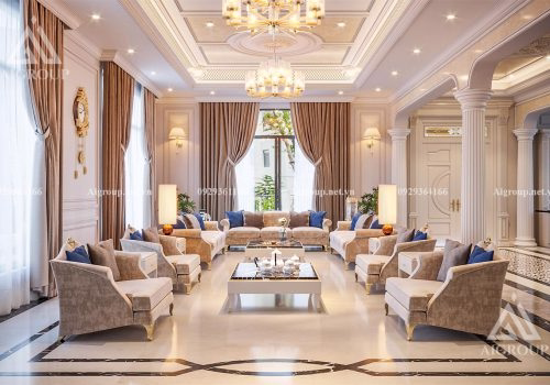 Nội thất biệt thự tân cổ điển cực sang tại Tiền Giang- NTH2320